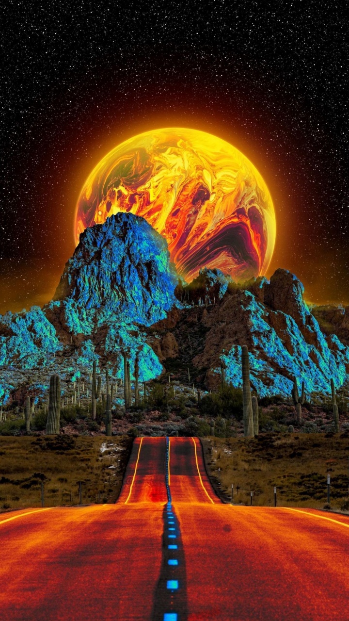 Nature, 2023, Art, Atmosphere, World. Wallpaper in 720x1280 Resolution