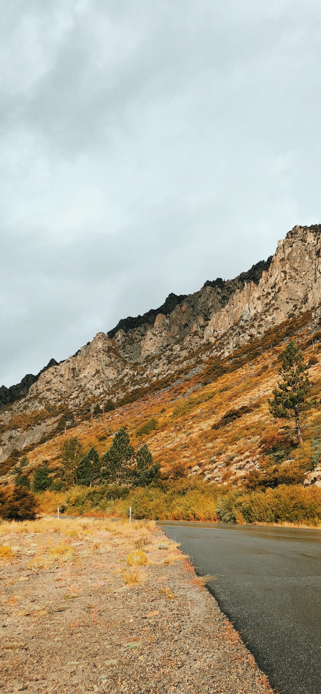 Road, Bergigen Landschaftsformen, Hochland, Fahrbahn, Piste. Wallpaper in 1242x2688 Resolution