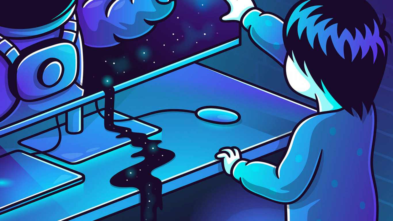 Caricatura, Soundcloud, Arte, Tabla, Dispositivo Electrónico. Wallpaper in 1366x768 Resolution