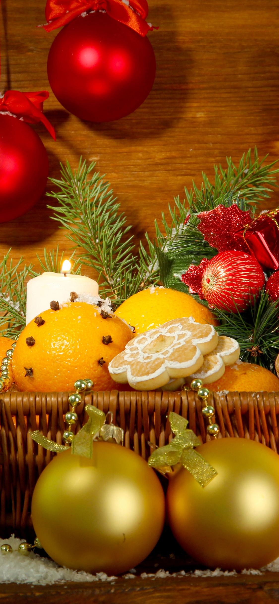 New Year, Christmas Day, Christmas Ornament, Christmas Decoration, Still Life. Wallpaper in 1125x2436 Resolution