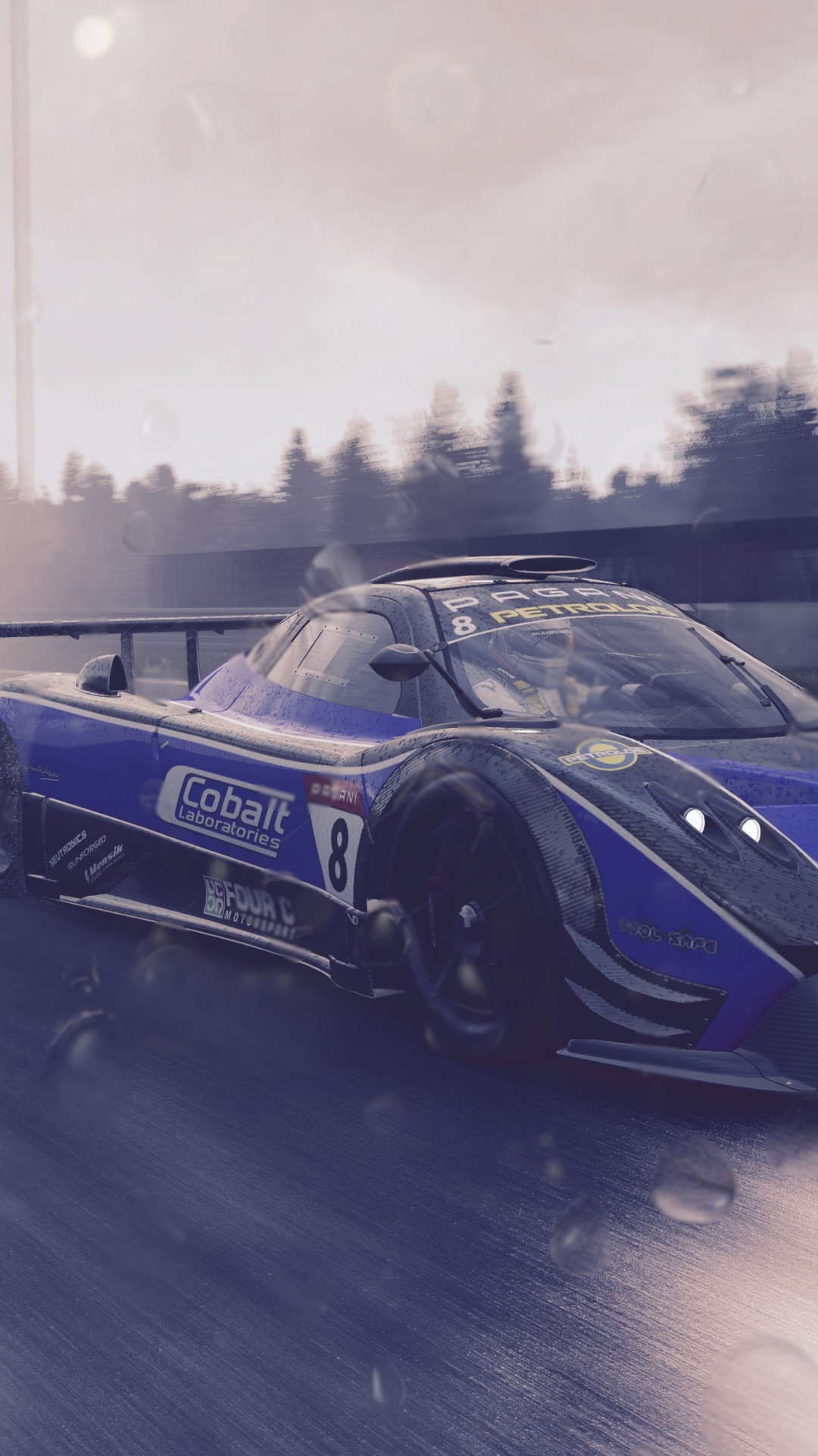 Blue Porsche 911 on Road. Wallpaper in 1080x1920 Resolution