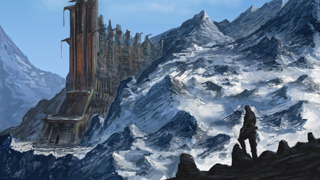 Brown Concrete Building on Top of Mountain. Wallpaper in 1280x720 Resolution