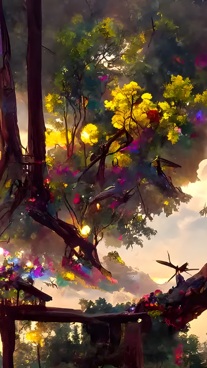 Nature, Painting, Cloud, Light, World. Wallpaper in 720x1280 Resolution