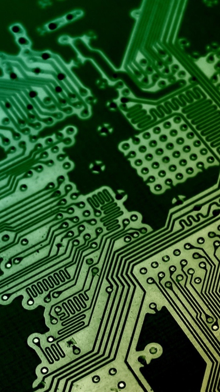 Placa de Circuito Verde y Negro. Wallpaper in 720x1280 Resolution
