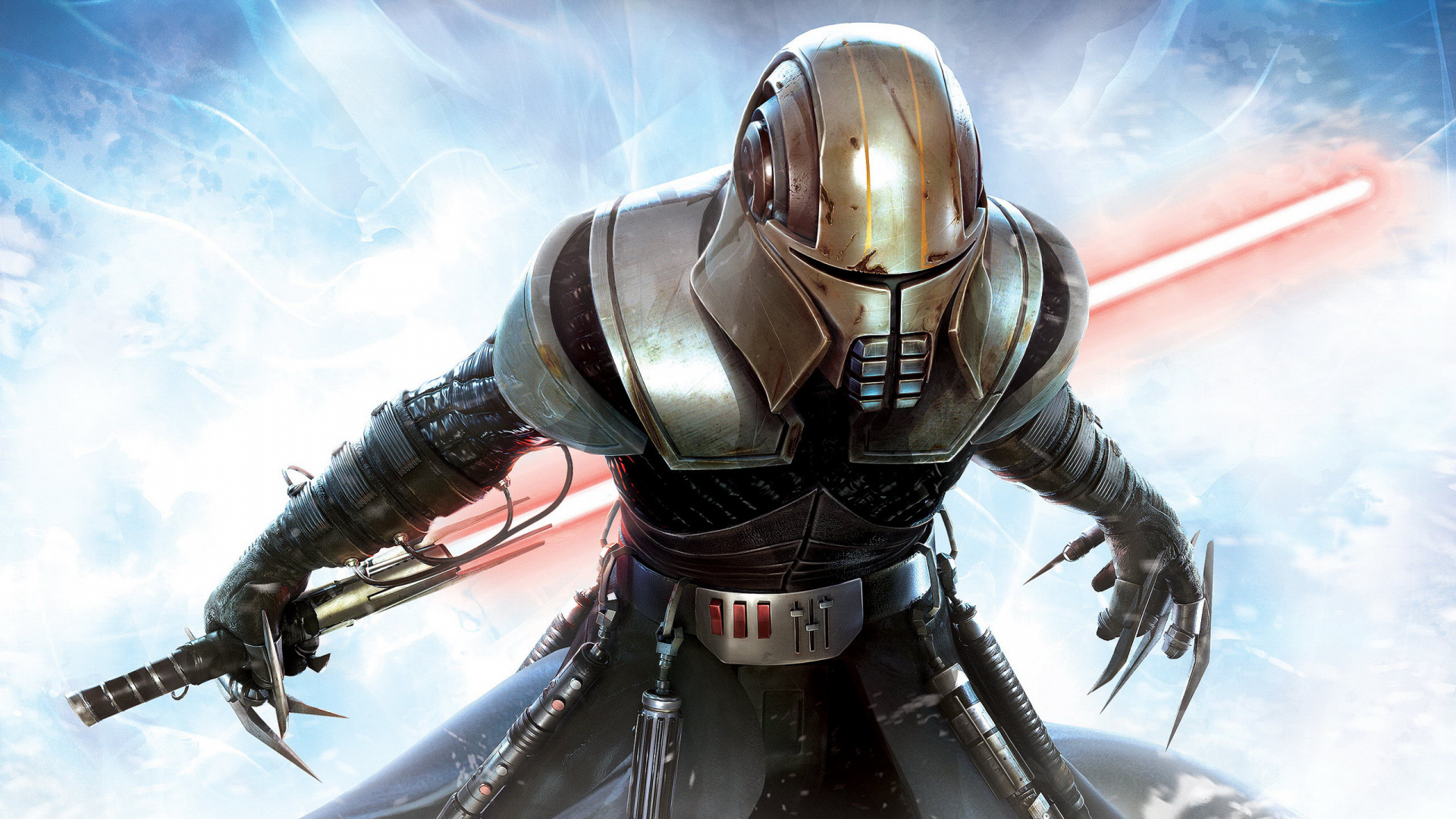 Star Wars, la Fuerza Desatada, Star Wars, Armadura, Caballero, Sable. Wallpaper in 1920x1080 Resolution