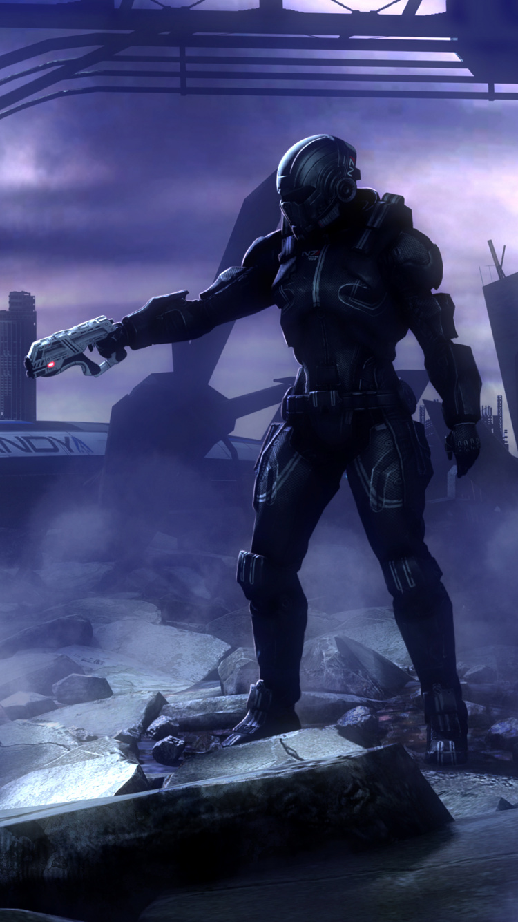 Juego de Aventura de Acción, Pel, Evento, Efecto de Masa, el Comandante Shepard. Wallpaper in 750x1334 Resolution