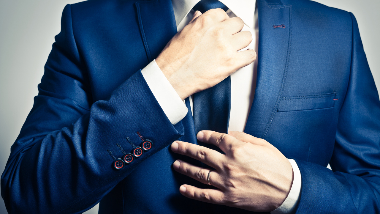 Necktie, Suit, Tuxedo, Blue, Formal Wear. Wallpaper in 1280x720 Resolution