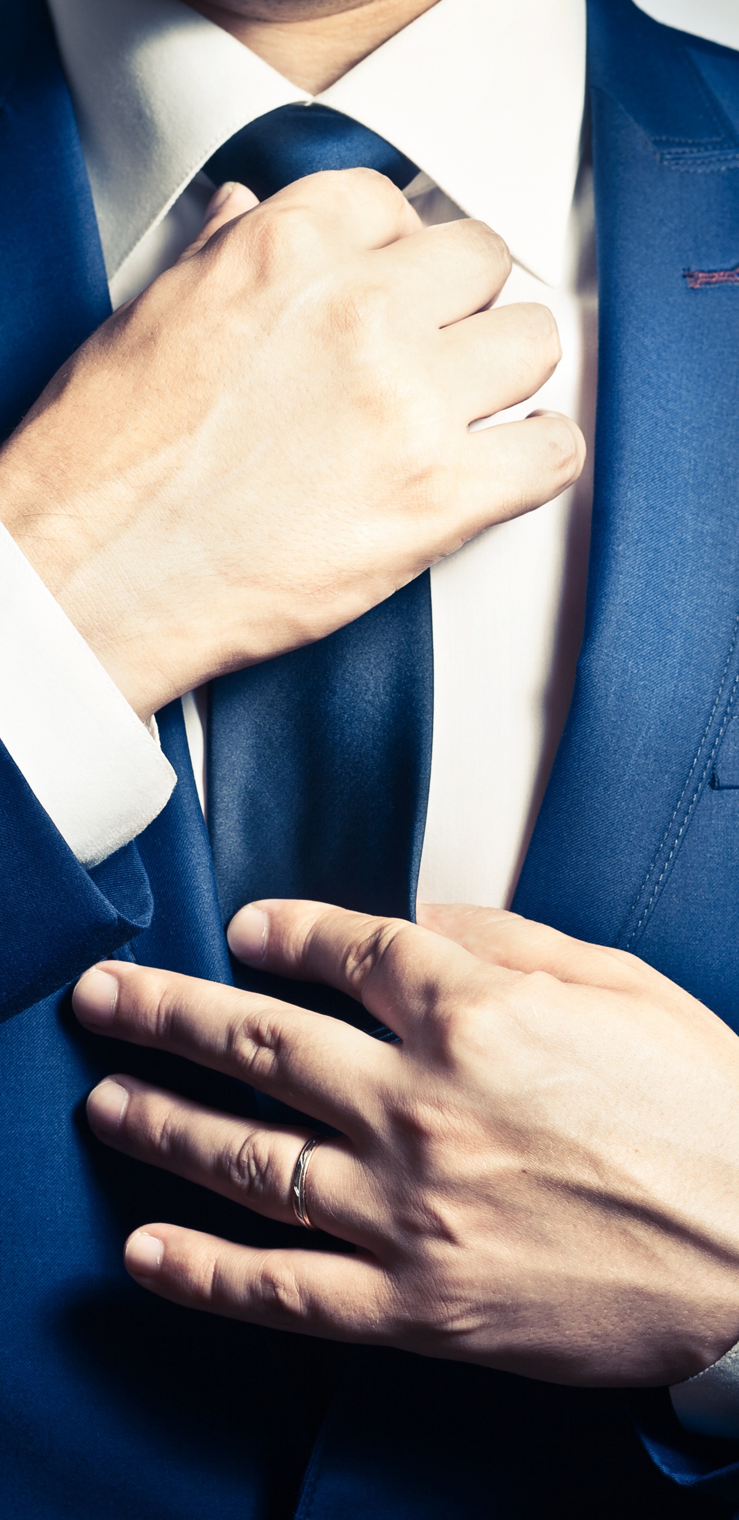 Corbata, Traje, Tuxedo, Azul, Ropa Formal. Wallpaper in 1440x2960 Resolution