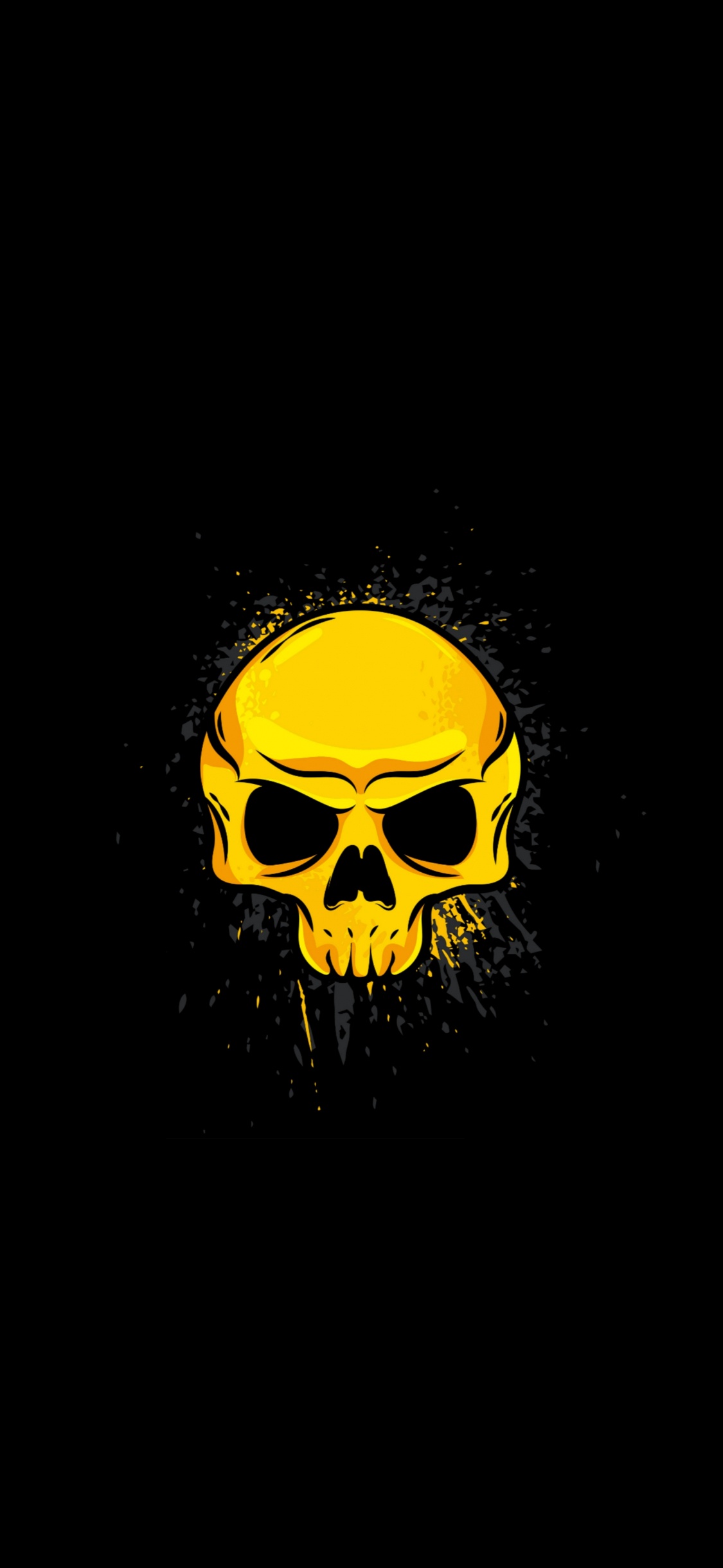 Skull, Glasses, Bone, Art, Eyewear. Wallpaper in 1125x2436 Resolution