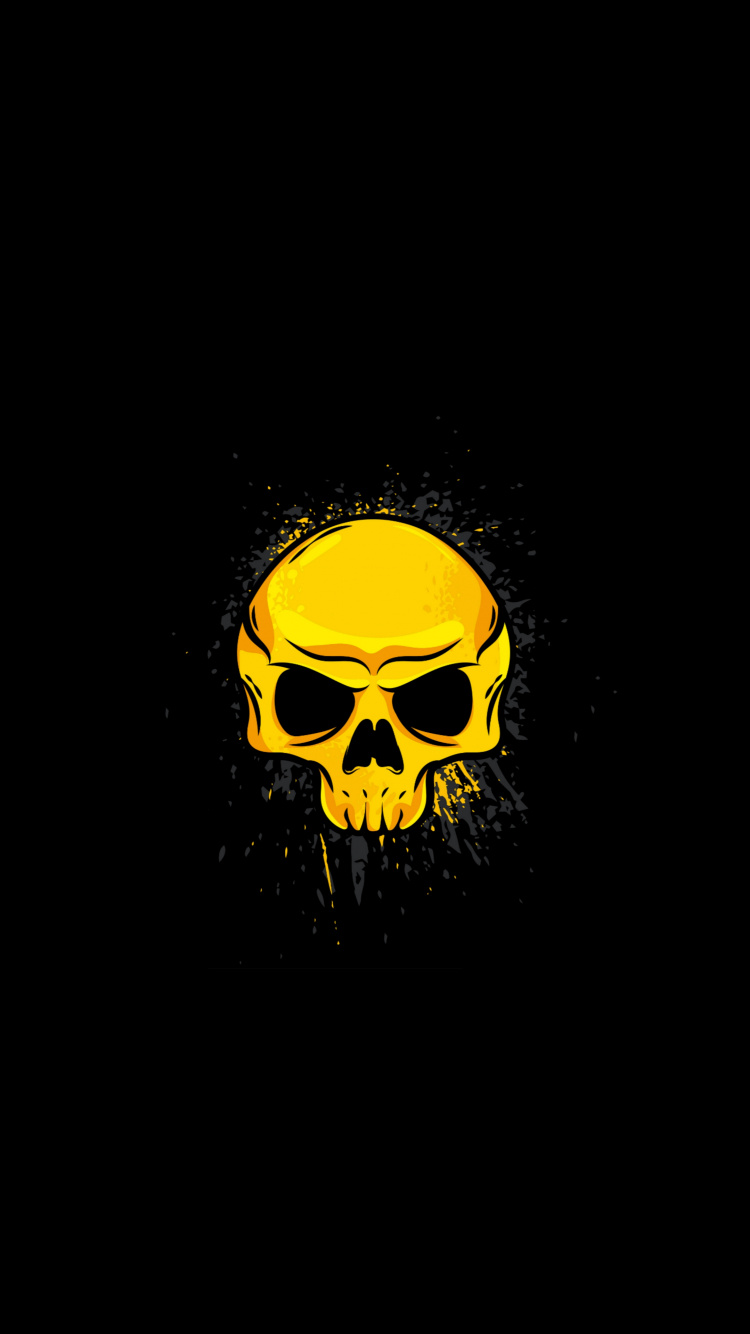 Skull, Glasses, Bone, Art, Eyewear. Wallpaper in 750x1334 Resolution