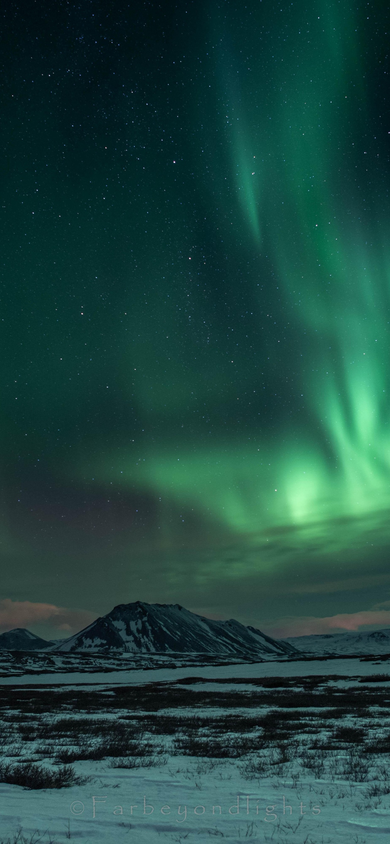 Aurora, Ártico, Naturaleza, Ambiente, Congelación. Wallpaper in 1242x2688 Resolution