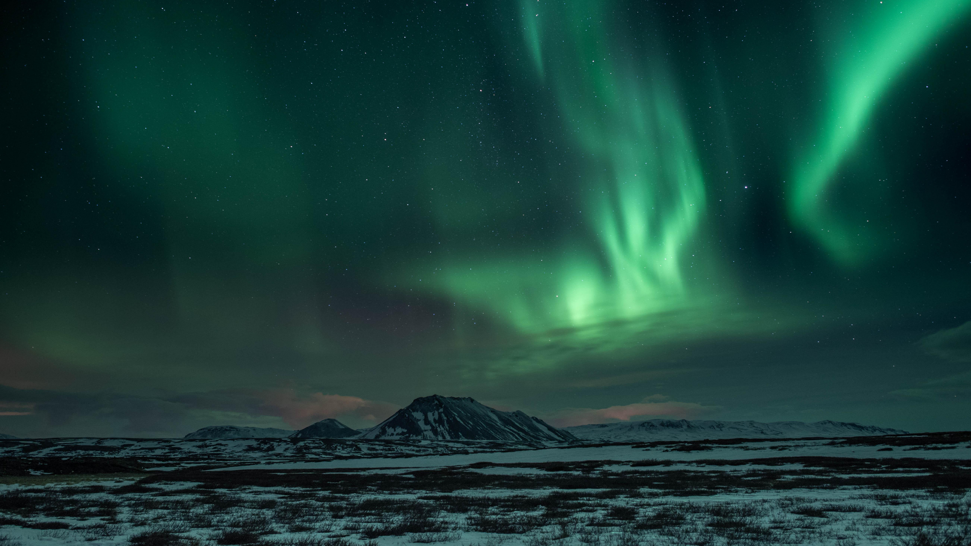 Aurora, Ártico, Naturaleza, Ambiente, Congelación. Wallpaper in 3840x2160 Resolution