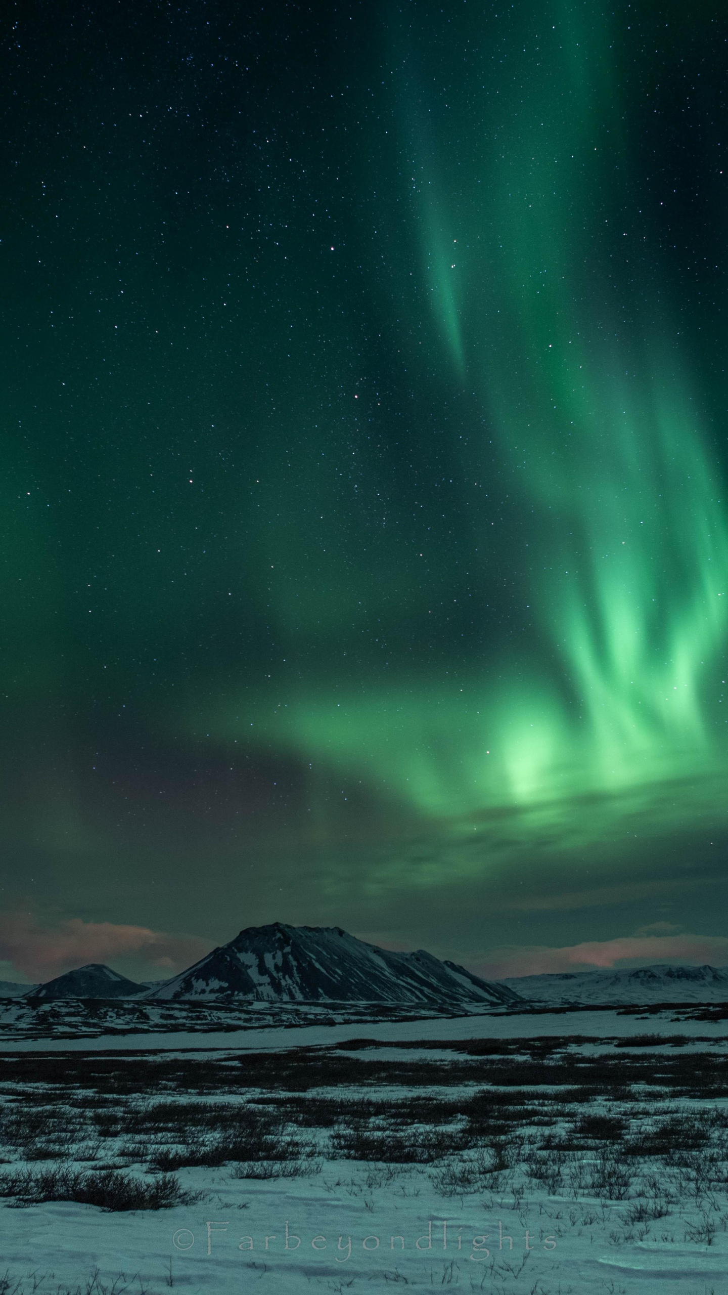 Aurora, Arctic, Nature, Atmosphere, Freezing. Wallpaper in 1440x2560 Resolution