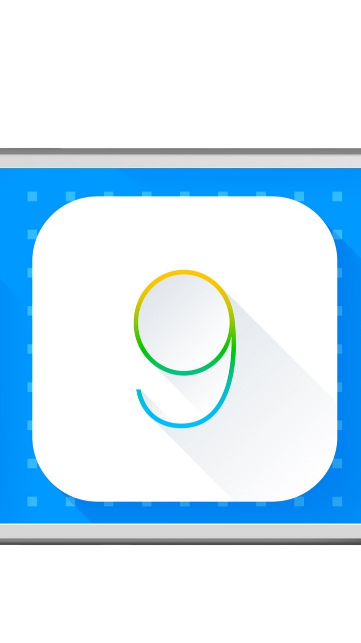 Blue and White Apple Logo. Wallpaper in 720x1280 Resolution