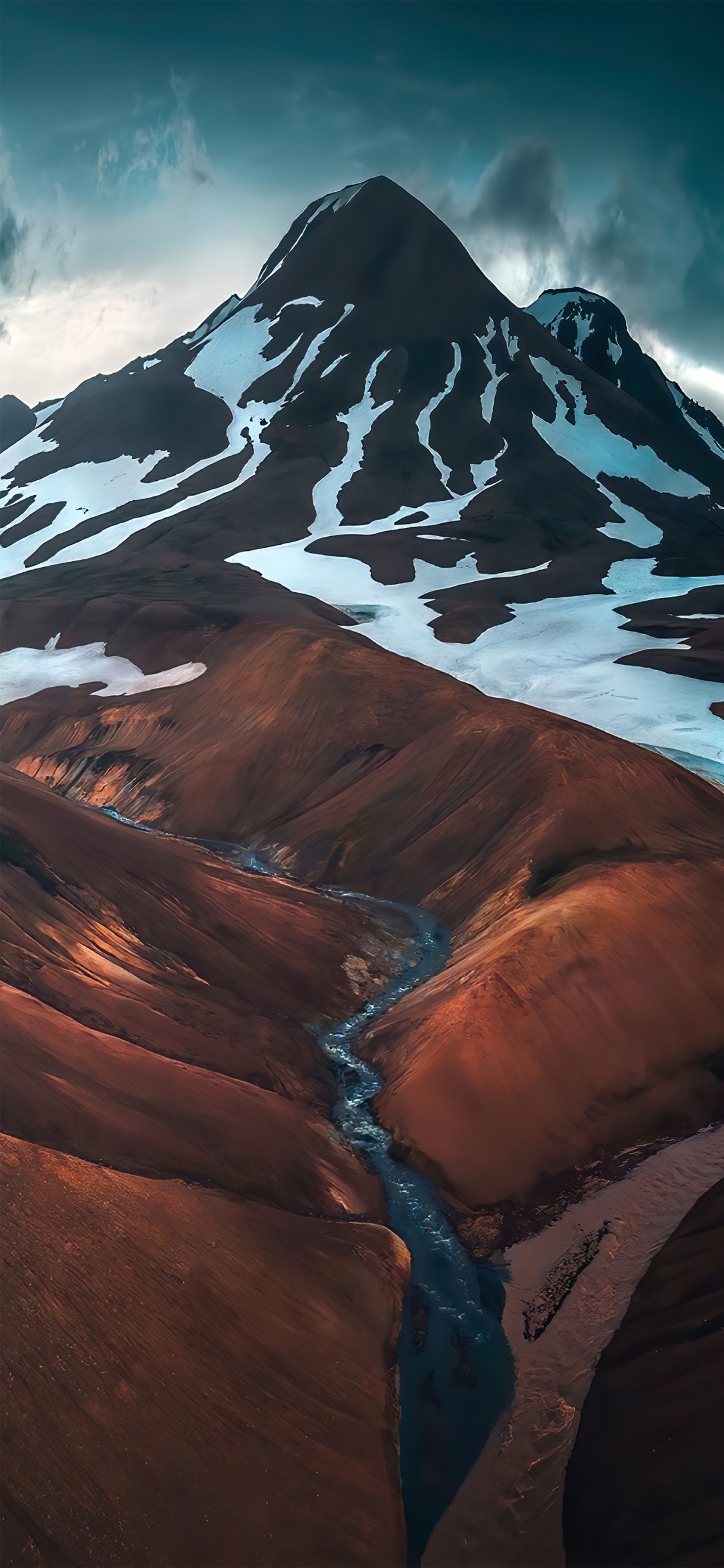 Summit, Mountain, Snow, Nature, World. Wallpaper in 1125x2436 Resolution