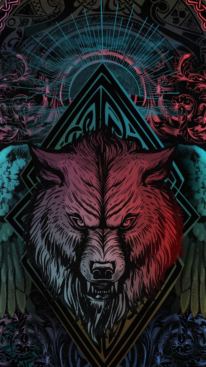 Vikings, Ios, Line, Art, Wall. Wallpaper in 720x1280 Resolution