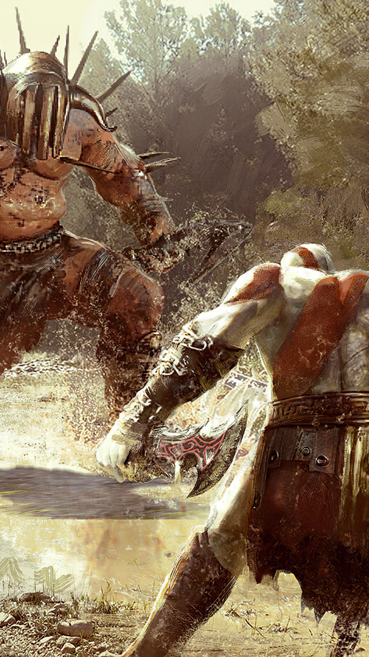 Dieu de la Guerre, God of War Iii, God of War Ascension, Kratos, Art. Wallpaper in 750x1334 Resolution