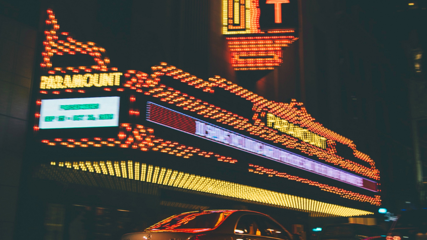 Boston Common, Building, Automotive Lighting, Electricity, Electronic Signage. Wallpaper in 1366x768 Resolution