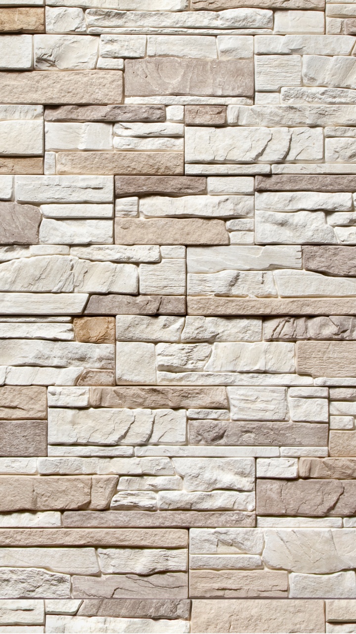 Brown and Beige Brick Wall. Wallpaper in 720x1280 Resolution