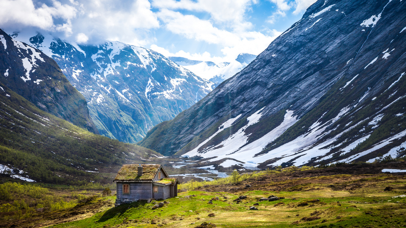 Bergigen Landschaftsformen, Hochland, Naturlandschaft, Natur, Tal. Wallpaper in 1366x768 Resolution