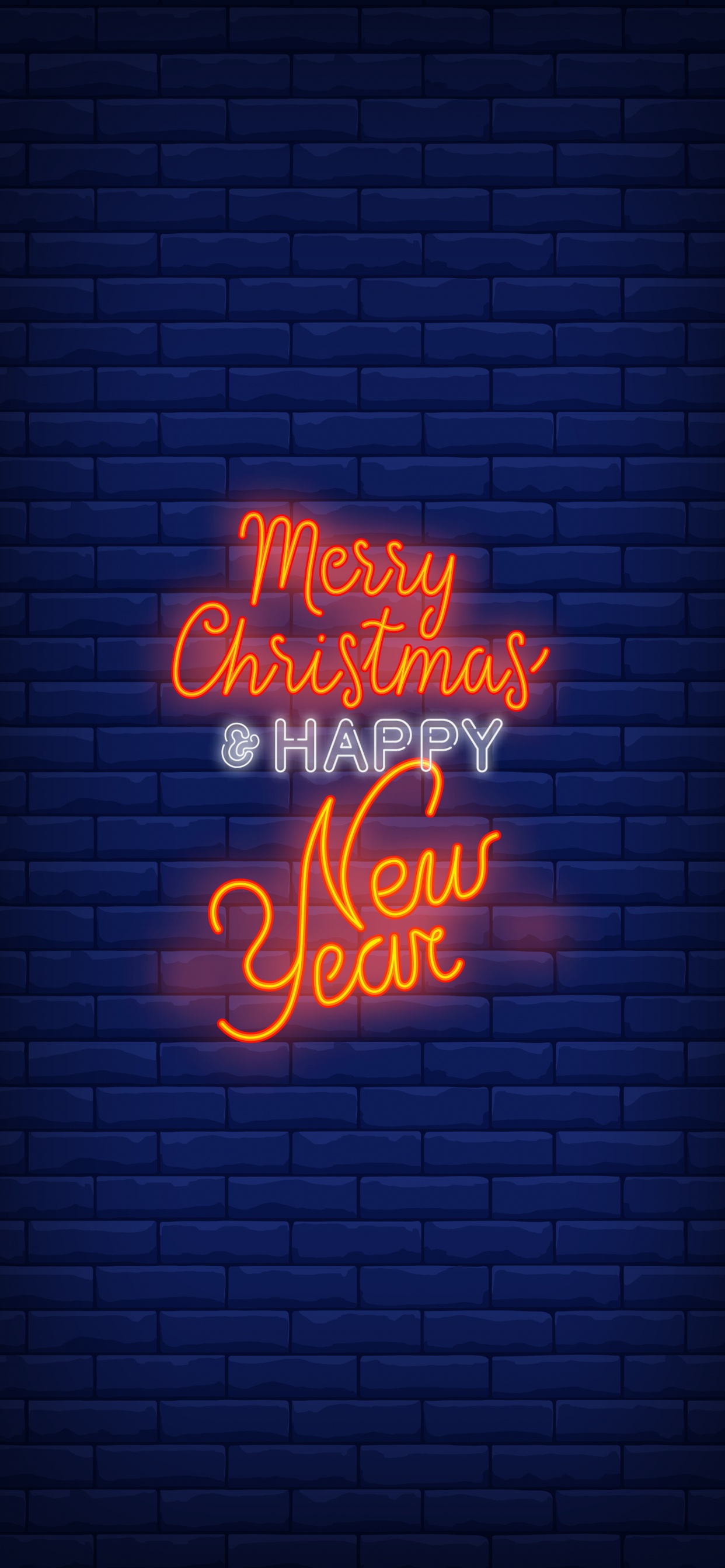 new year, christmas, neon sign, blue, amber