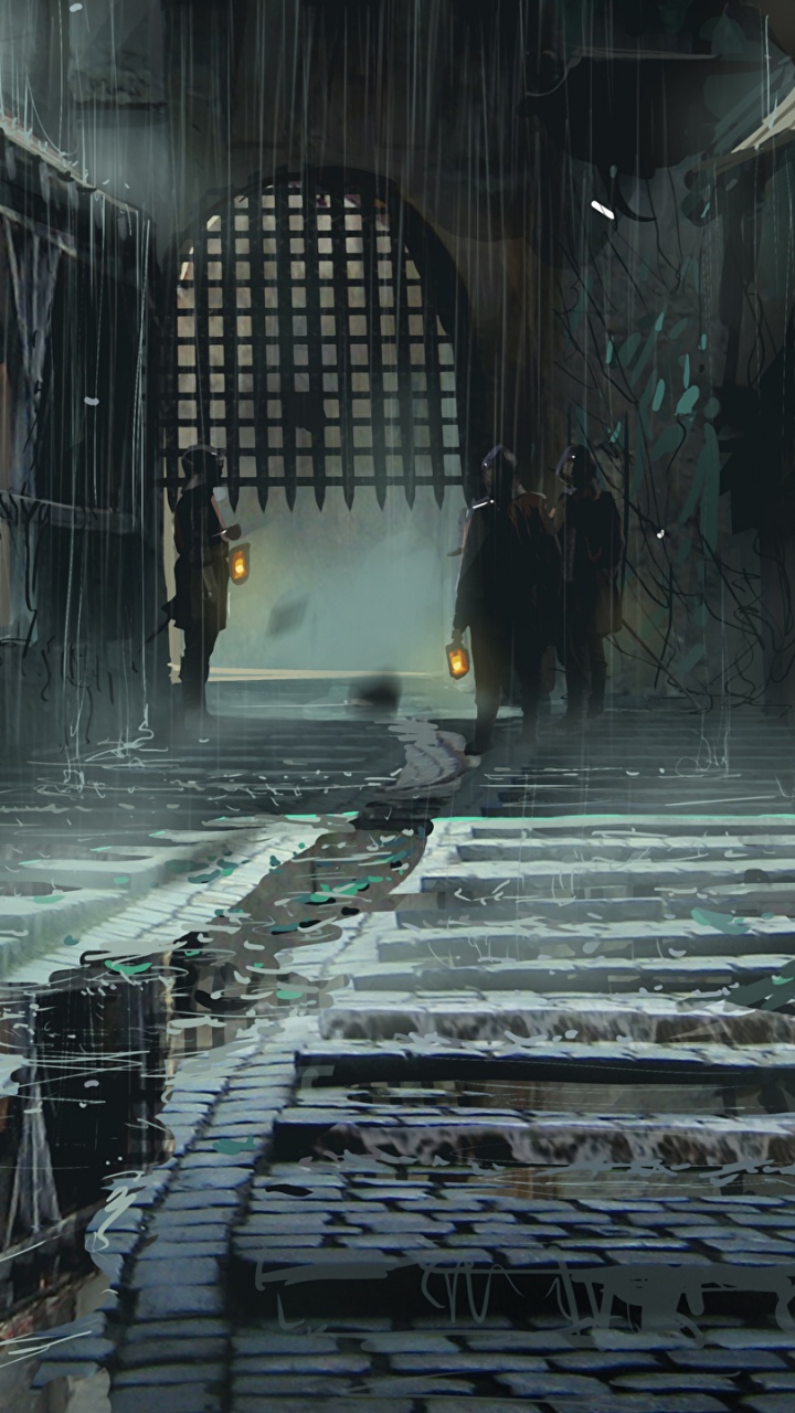 Mann Reitet im Tunnel. Wallpaper in 720x1280 Resolution