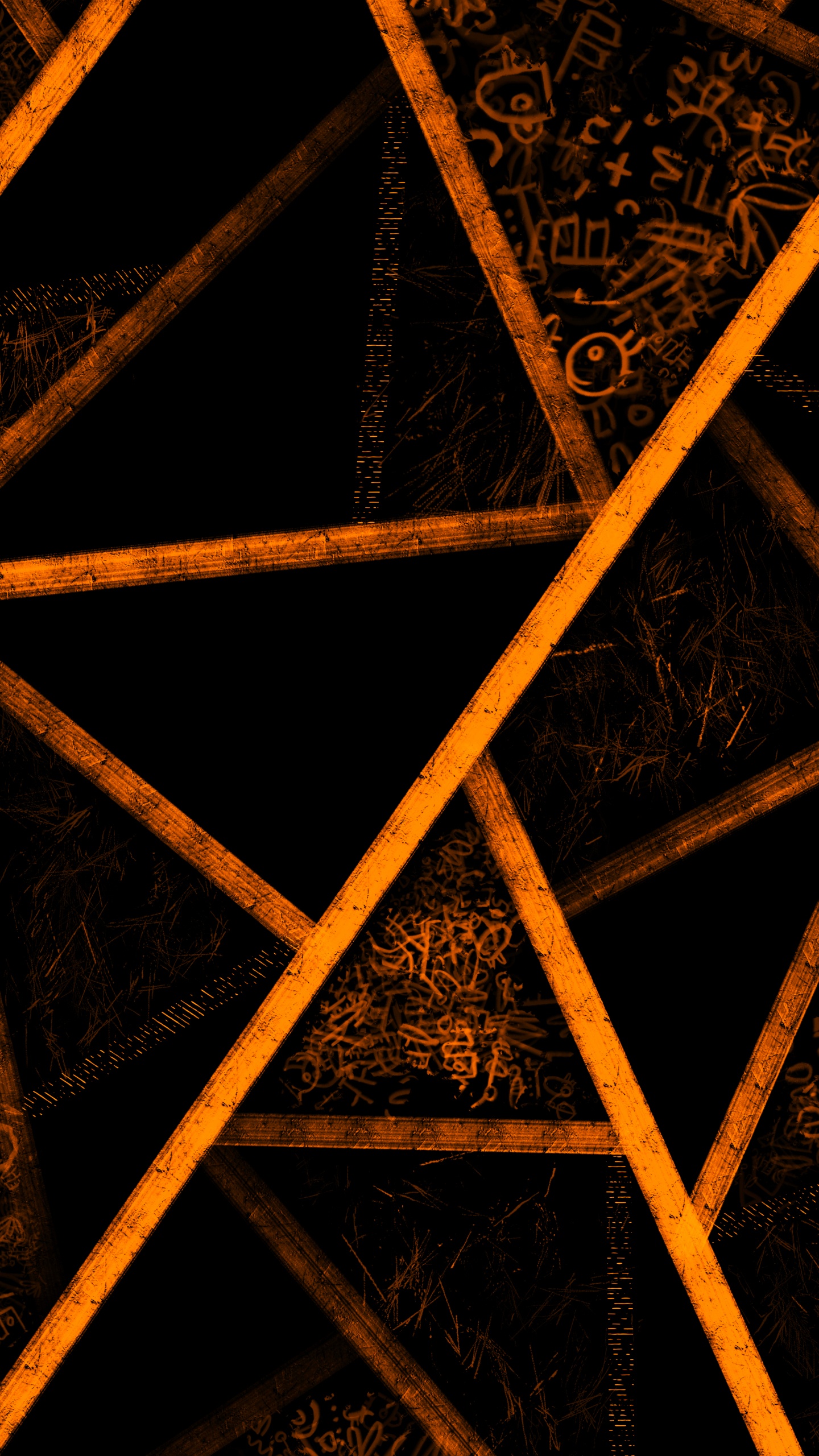 Triangle, Pixels 6a, Brown, Symétrie, Rectangle. Wallpaper in 1440x2560 Resolution