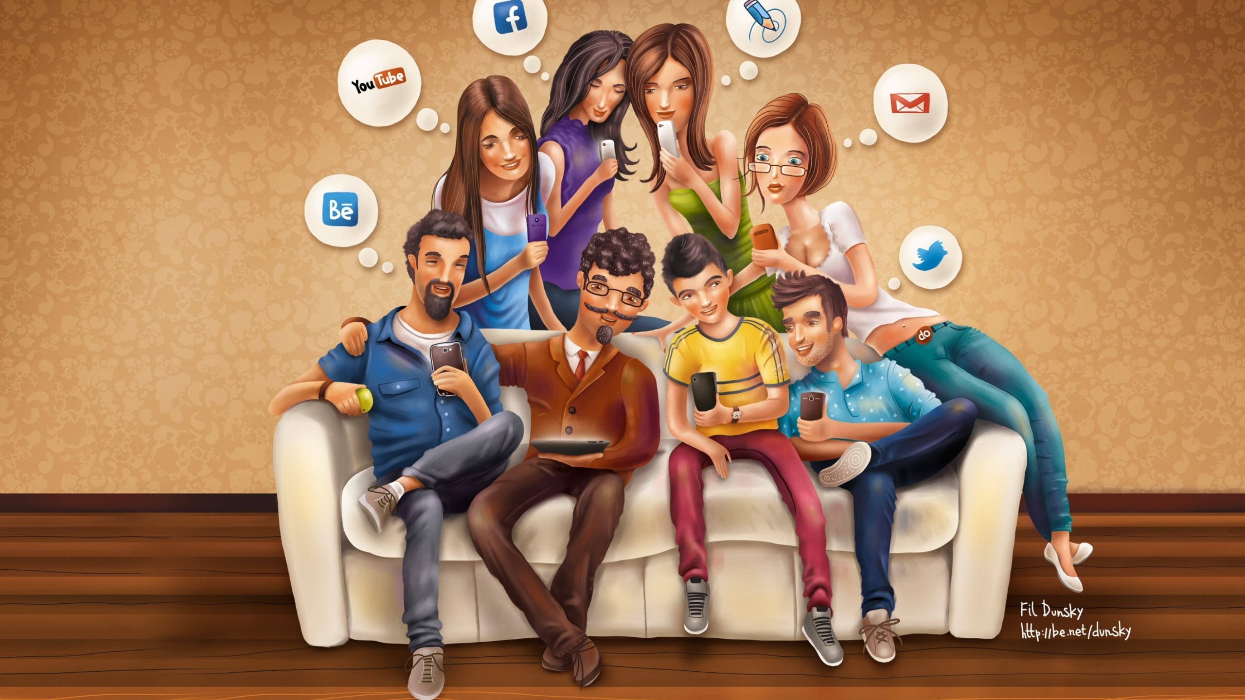 Adolescentes y Redes Sociales, el Marketing Digital, Medios de Comunicación Social, Medio, Sonrisa. Wallpaper in 2560x1440 Resolution