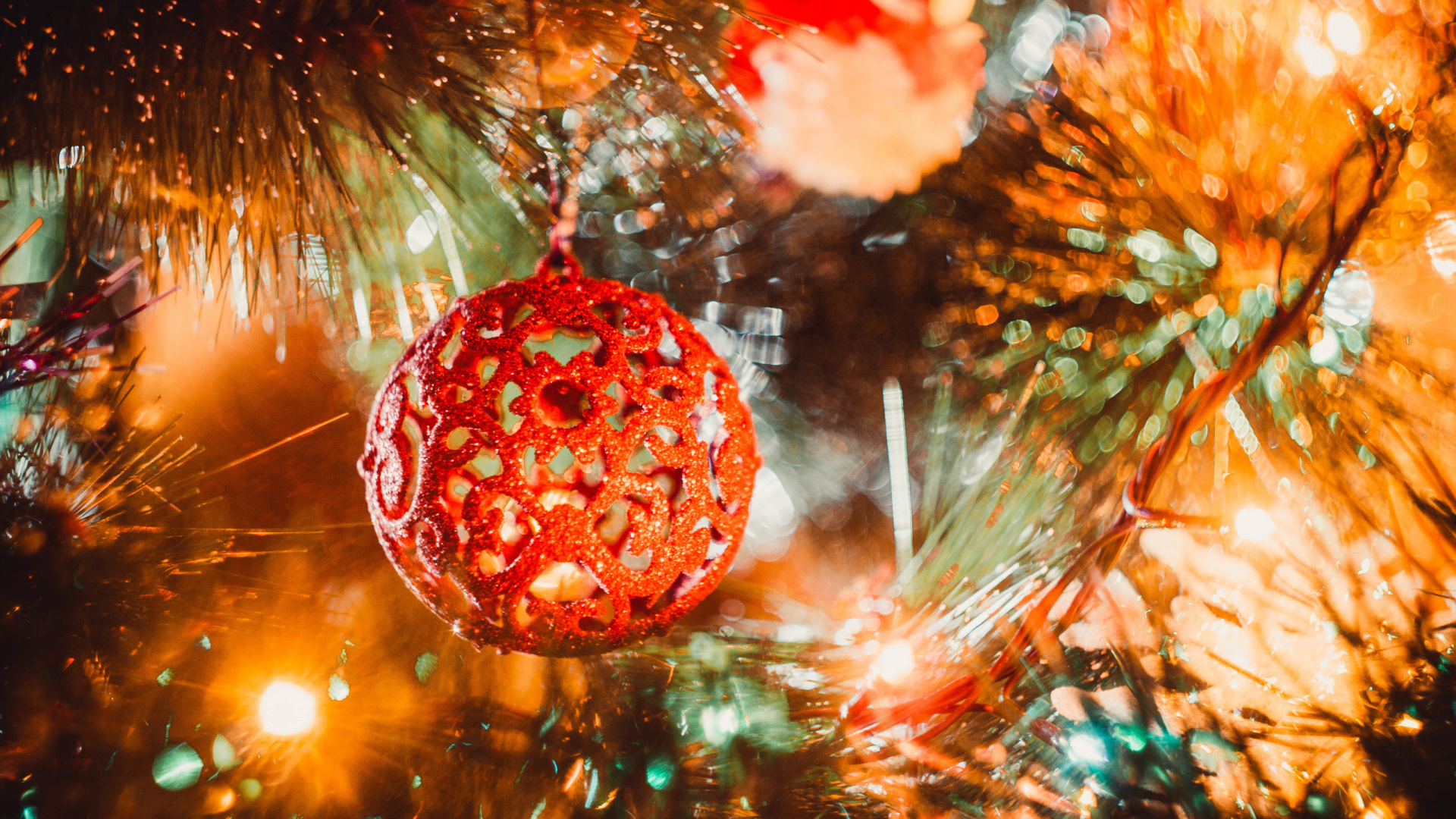 Neujahr, Christmas Ornament, Weihnachtsdekoration, Baum, Branch. Wallpaper in 1920x1080 Resolution