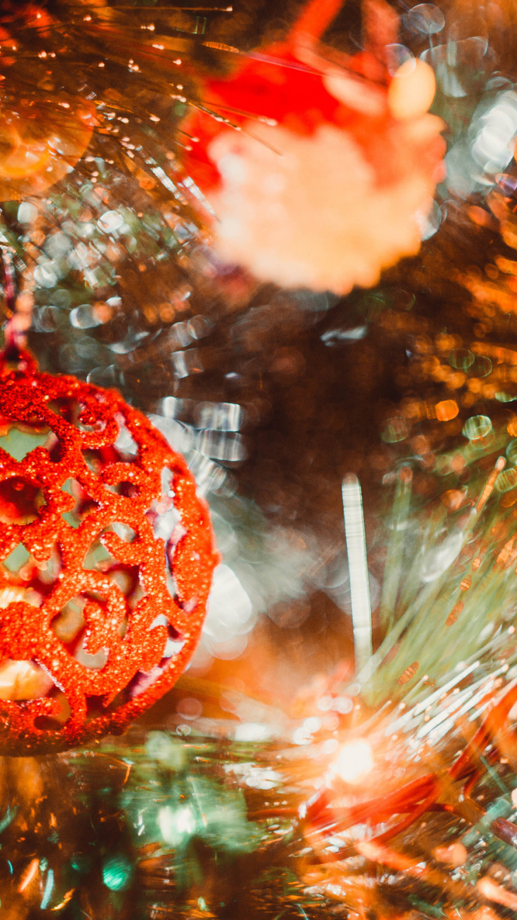 New Year, Holiday, Christmas Ornament, Christmas Decoration, Tree. Wallpaper in 750x1334 Resolution