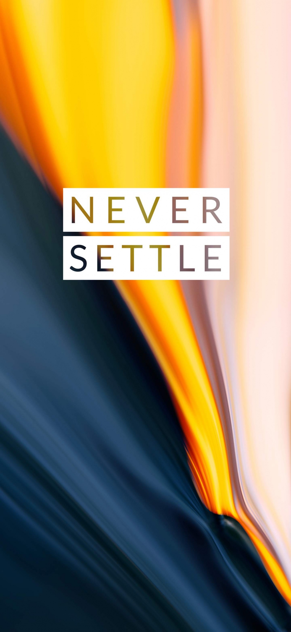 OnePlus 7 Pro, 一加7t, 黄色的, 橙色, 色彩 壁纸 1125x2436 允许