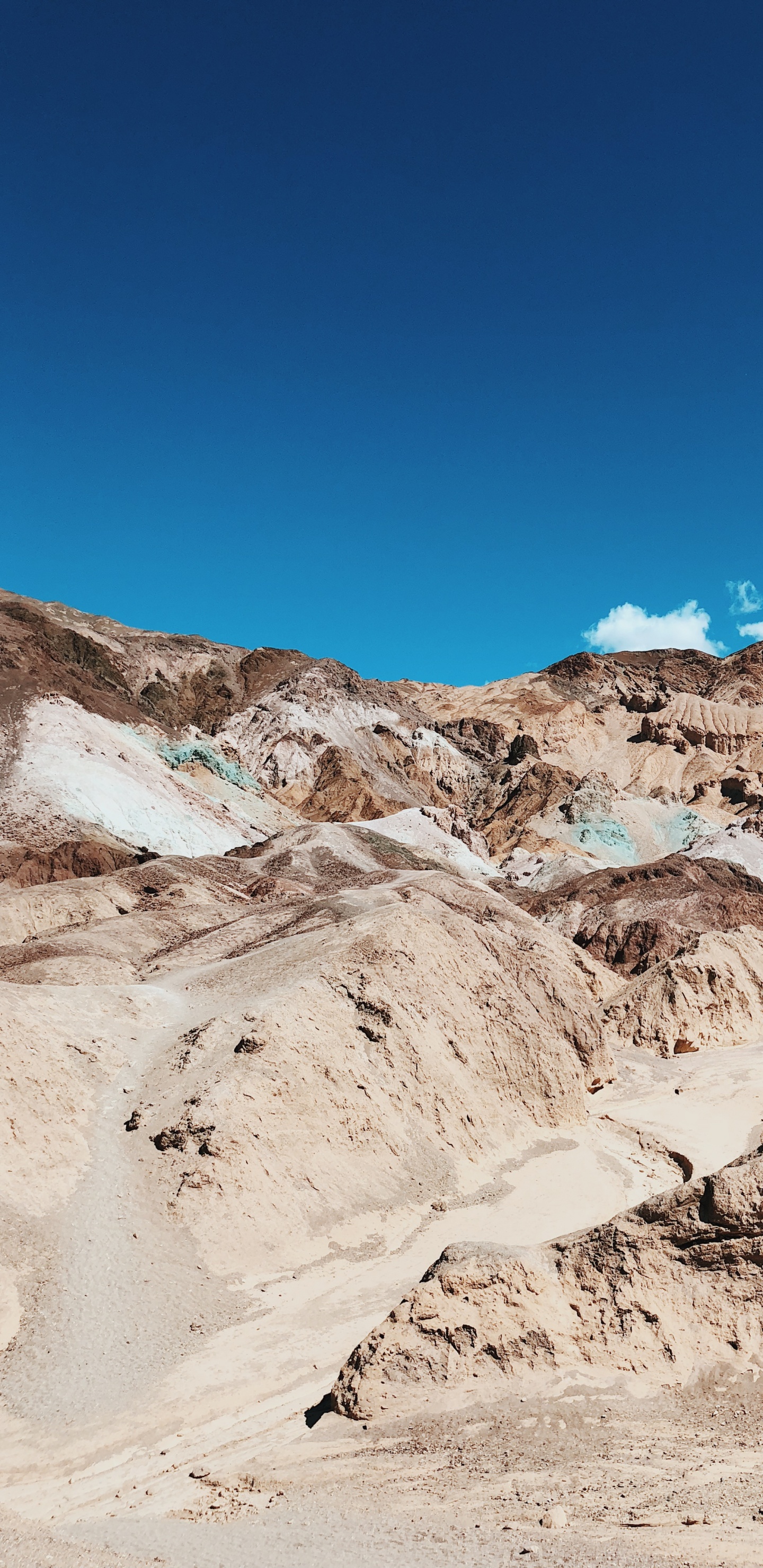 Kalifornien, USA, Nationalpark, Künstlerpalette, Ödland. Wallpaper in 1440x2960 Resolution