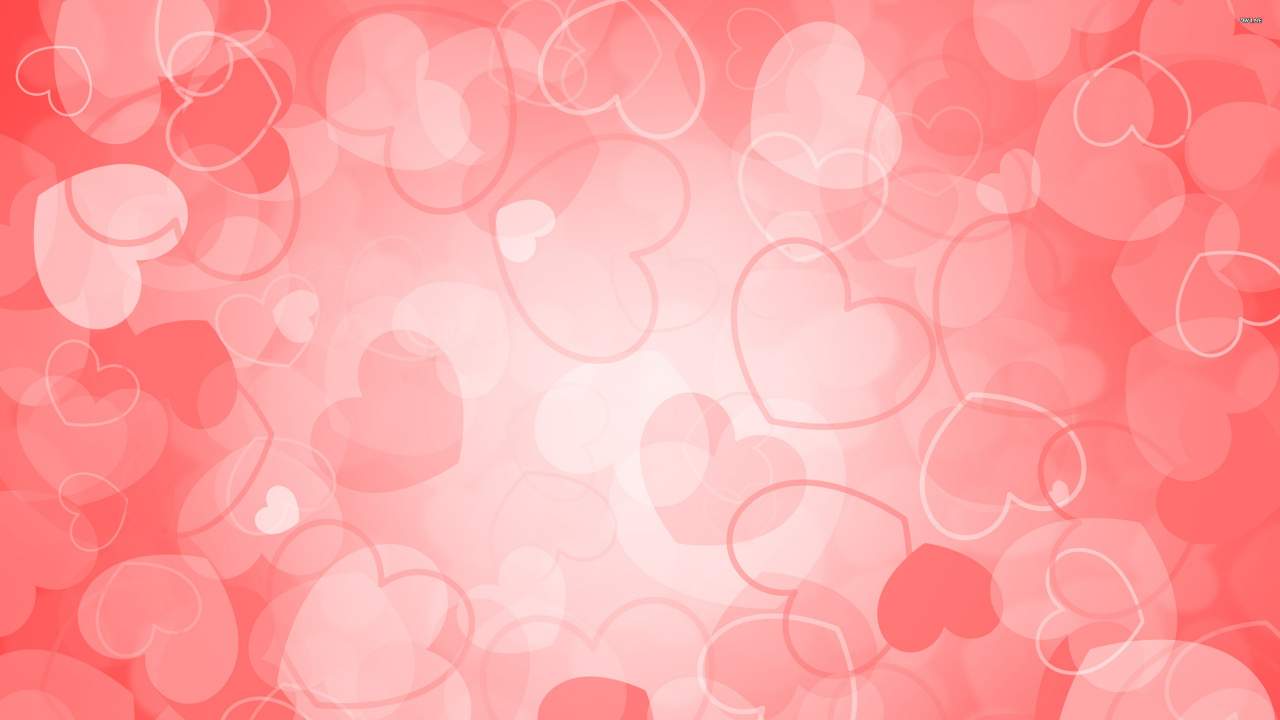 Herzen, Pink, Muster, Magenta, Peach. Wallpaper in 1280x720 Resolution