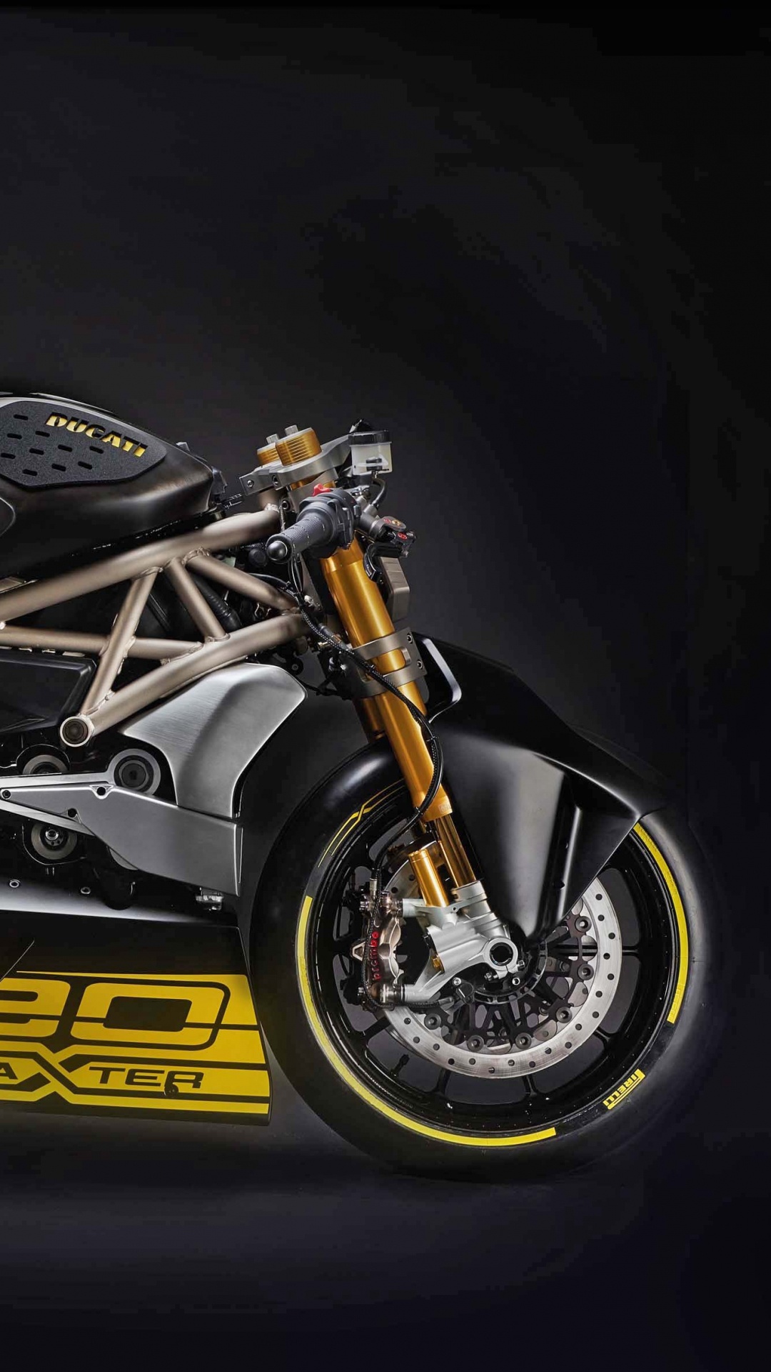 Bicicleta Deportiva Negra y Amarilla. Wallpaper in 1080x1920 Resolution
