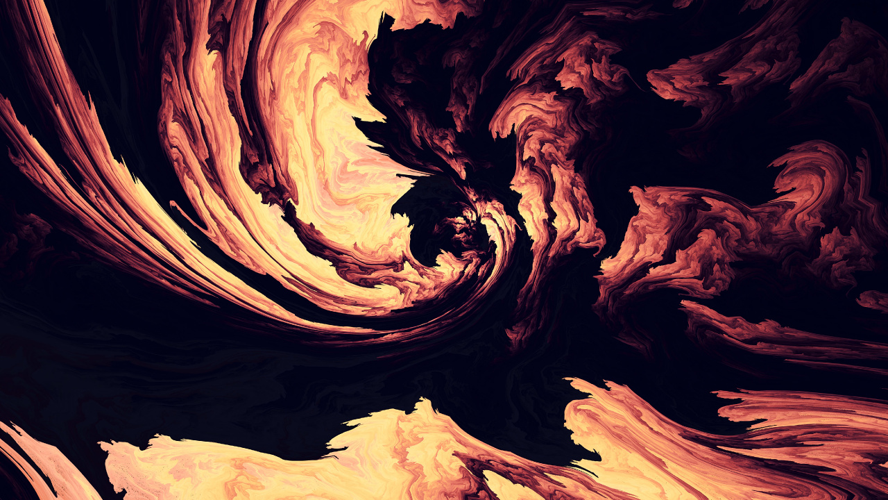 Abstrakte Schwarz-Weiß-Malerei. Wallpaper in 1280x720 Resolution