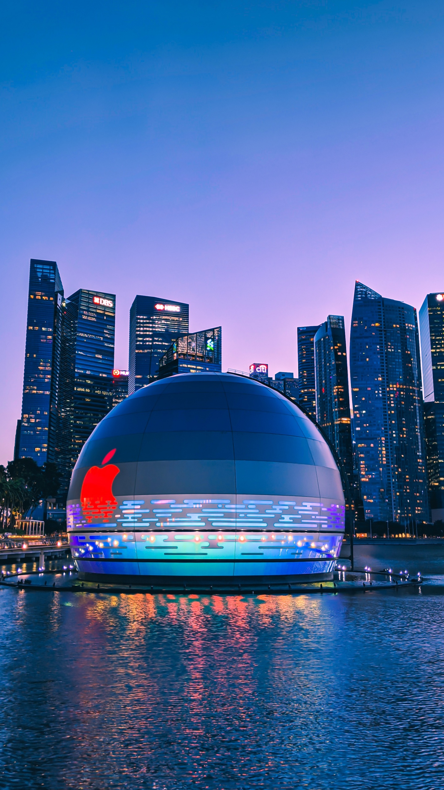 Apple Marina Bay Sand, Marina Bay Sands Singapore, Äpfeln, Airpods Pro, Marina Bay. Wallpaper in 1440x2560 Resolution