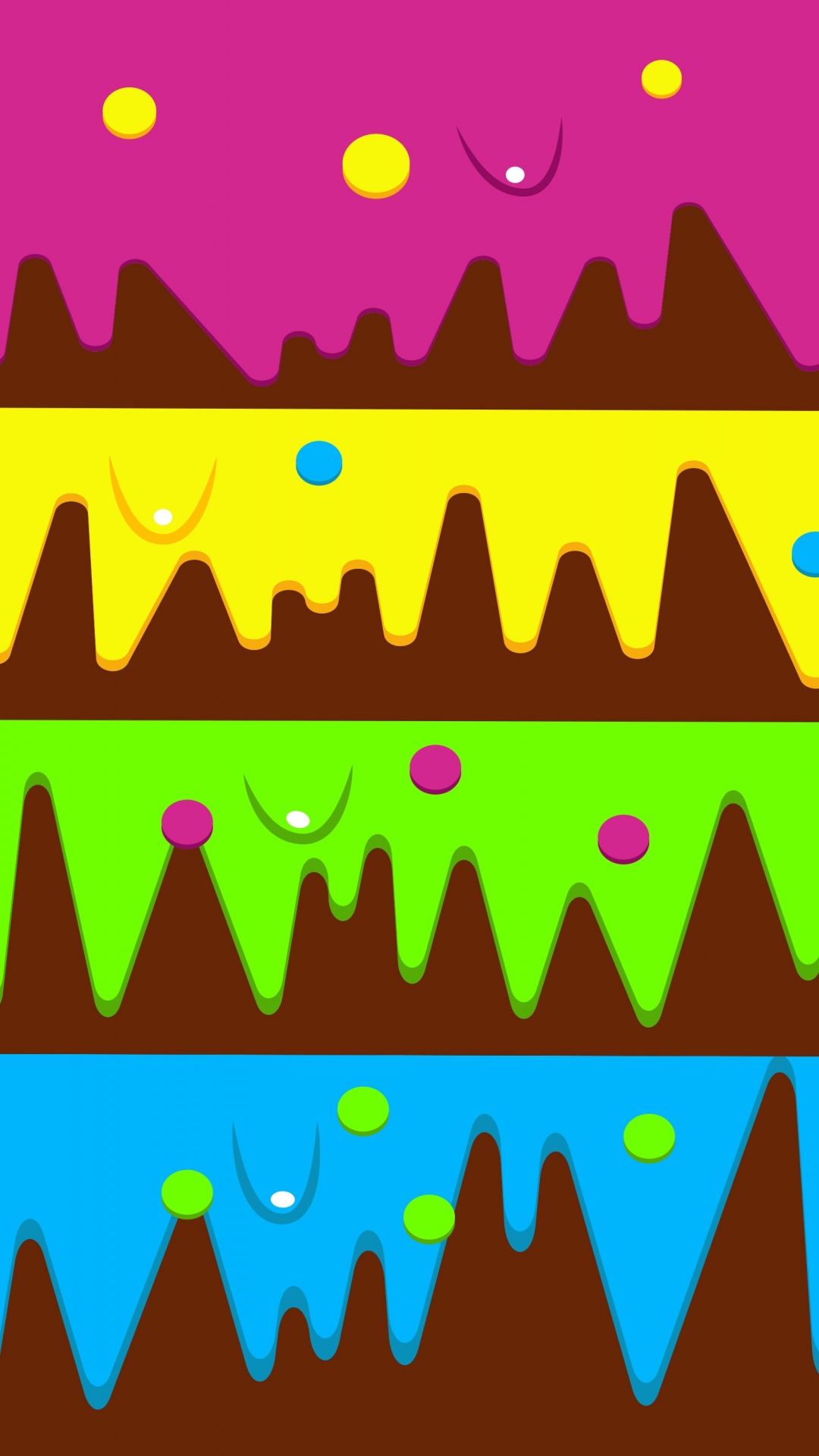 Textil de Lunares Rosa Amarillo y Verde. Wallpaper in 1080x1920 Resolution