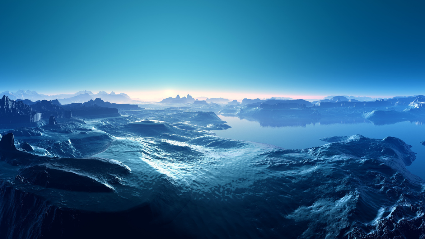 Nubes Blancas Sobre Montañas Cubiertas de Nieve Durante el Día. Wallpaper in 1366x768 Resolution