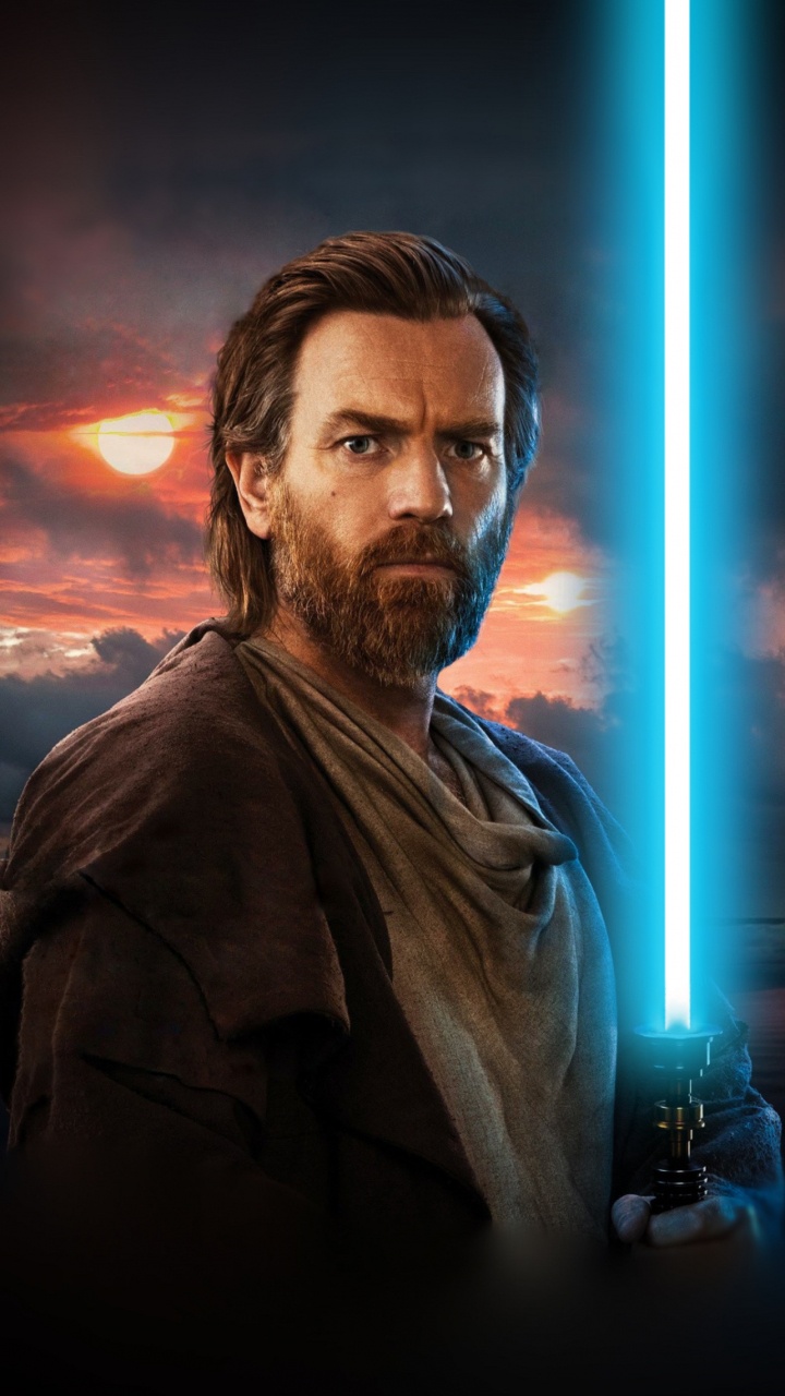 Obi-Wan Kenobi, Ewan McGregor, Star Wars Episode IV - Eine Neue Hoffnung, Darth Vader, Disney-Filme. Wallpaper in 720x1280 Resolution