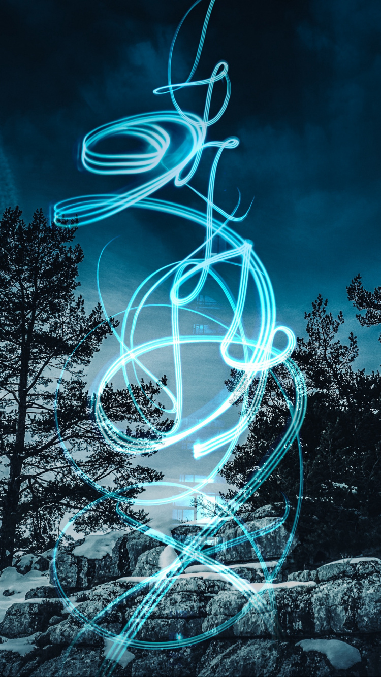 Nuit, Blue, Lumière, Obscurité, Atmosphère. Wallpaper in 750x1334 Resolution