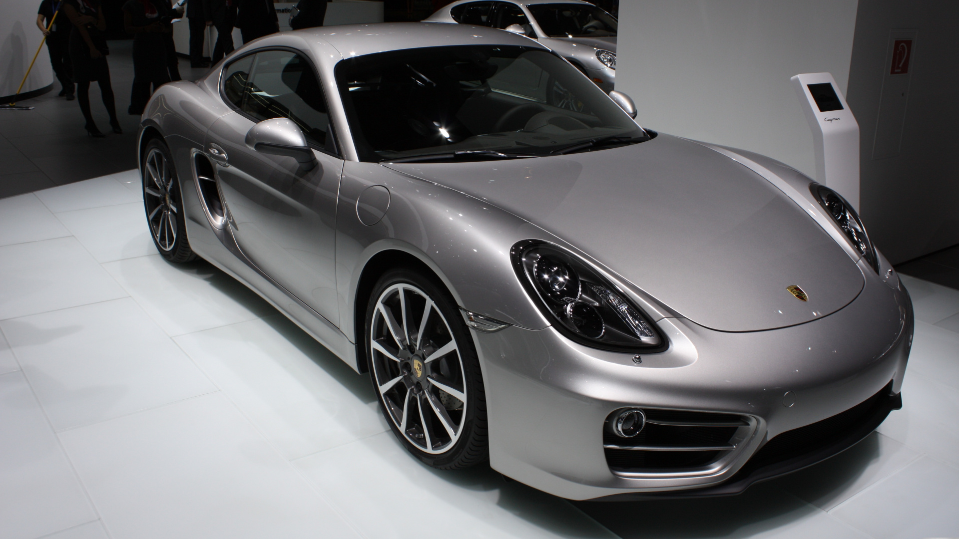 Silver Porsche 911 Parked in a Room. Wallpaper in 1920x1080 Resolution