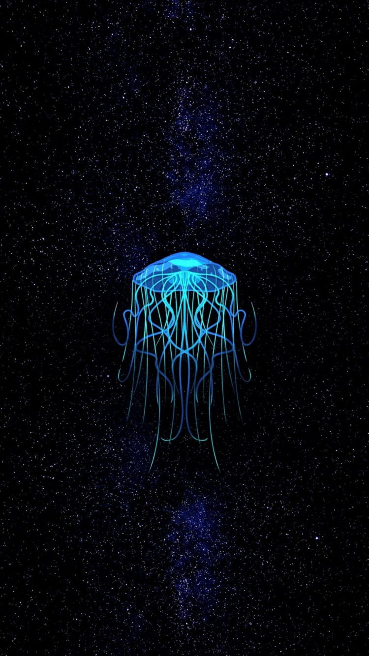 Jellyfish, Earth, Marine Biology, Marine Invertebrates, Art. Wallpaper in 750x1334 Resolution