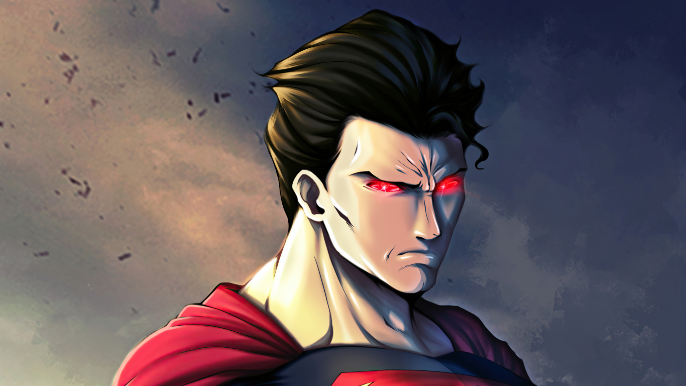 Superman, Future Ligue de Justice D'état, Batman, dc Comics, Art. Wallpaper in 1366x768 Resolution
