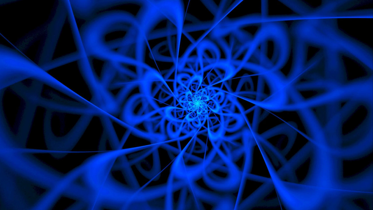 Blaue Und Weiße Spirale Abbildung. Wallpaper in 1280x720 Resolution