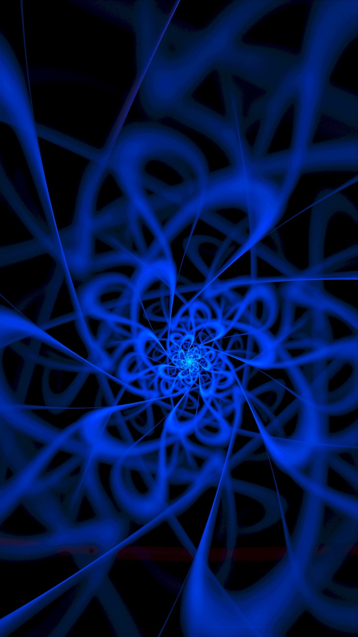 Blaue Und Weiße Spirale Abbildung. Wallpaper in 720x1280 Resolution