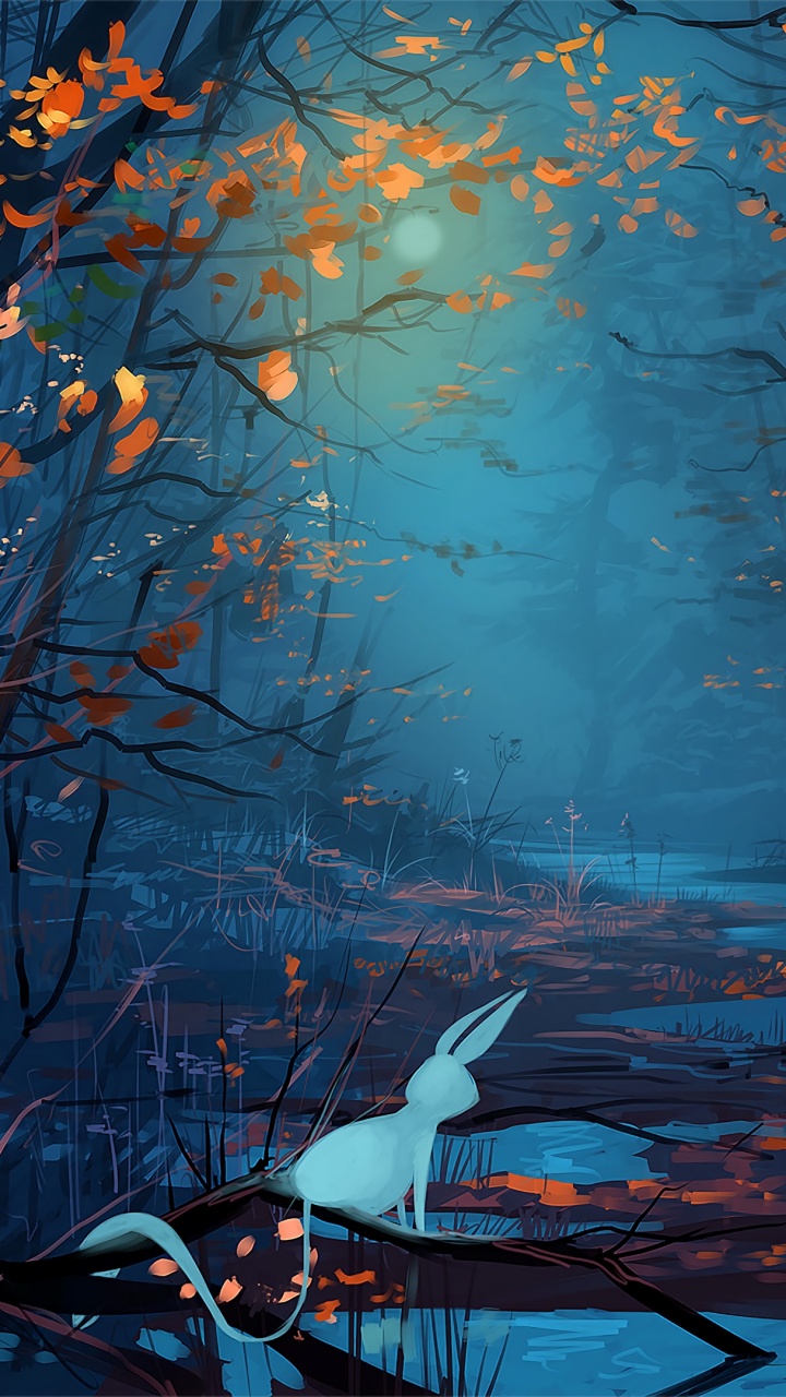 White Bird Flying Over The Tree. Wallpaper in 720x1280 Resolution