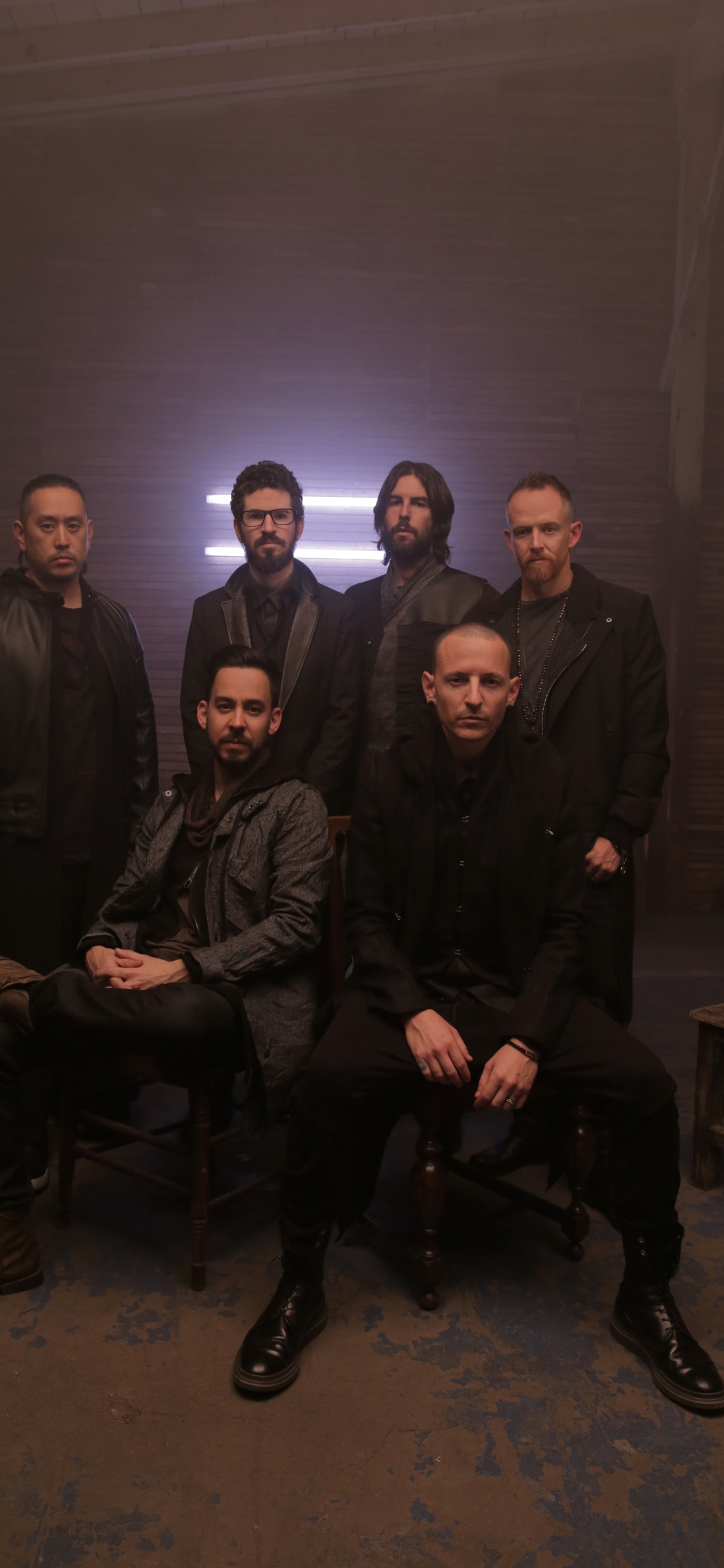 Chester Bennington, Mike Shinoda, Linkin Park, Stone Temple Pilots, Les Poils du Visage. Wallpaper in 1125x2436 Resolution