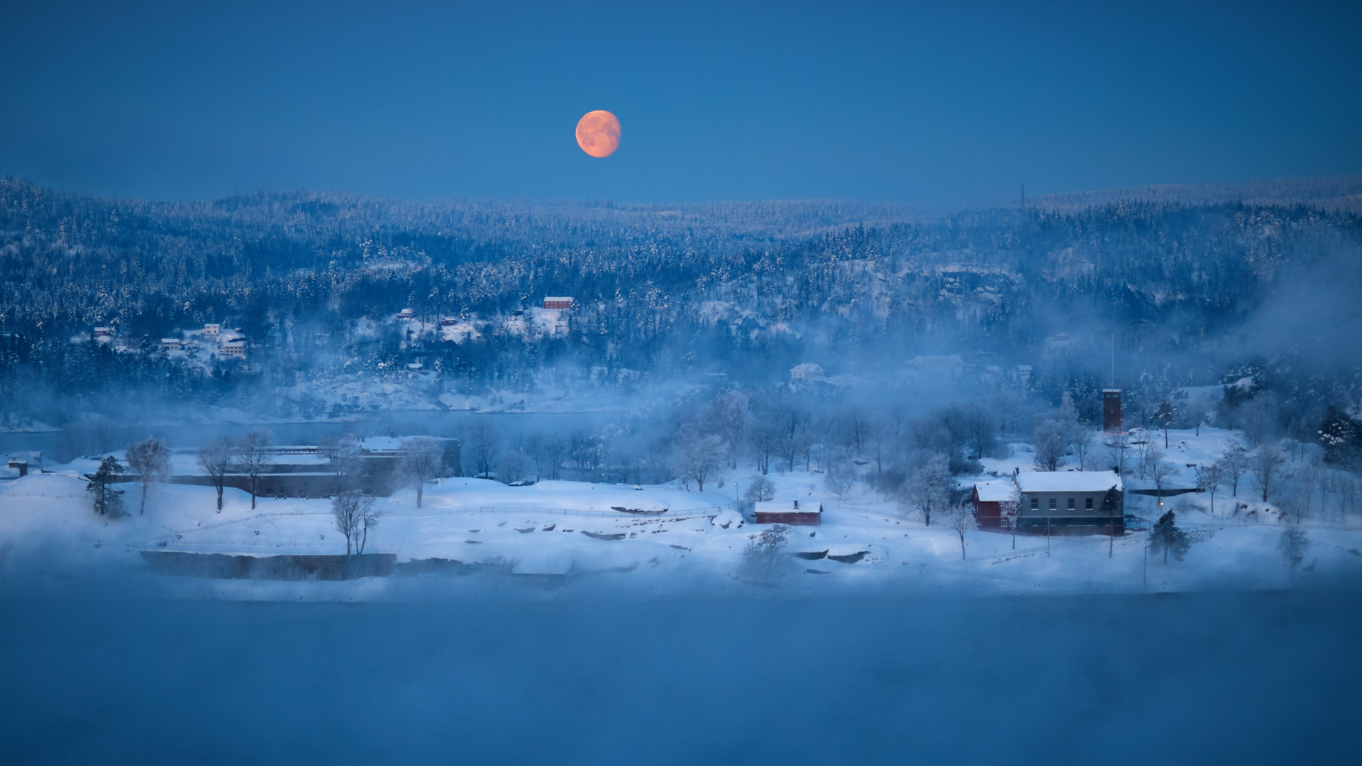 Blau, Wasser, Winter, Einfrieren, Atmosphäre. Wallpaper in 1920x1080 Resolution