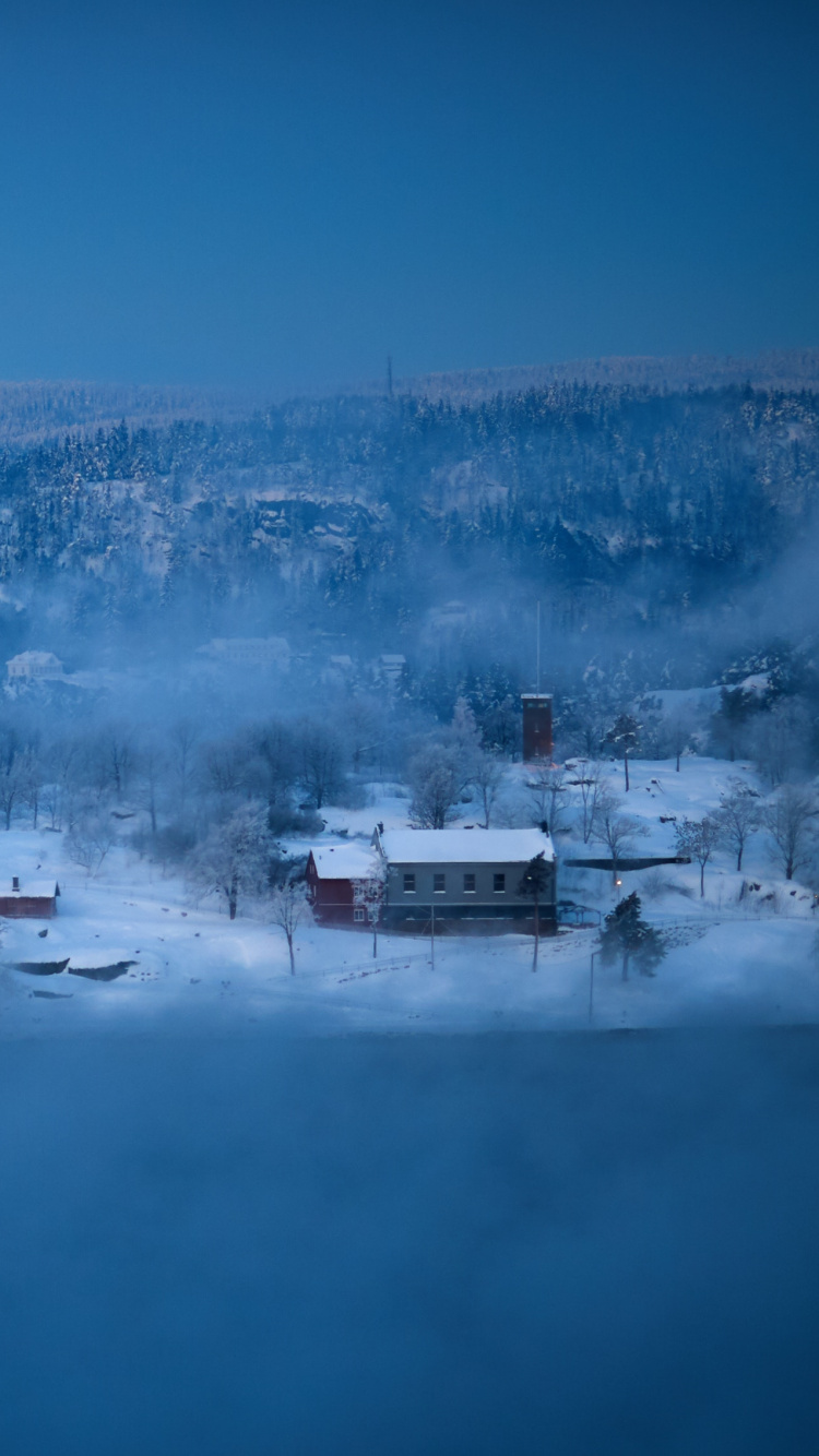 Blau, Wasser, Winter, Einfrieren, Atmosphäre. Wallpaper in 750x1334 Resolution