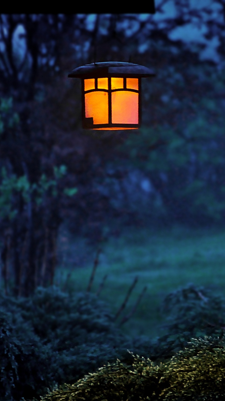 Lampadaire Noir et Blanc. Wallpaper in 720x1280 Resolution